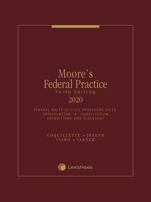 cover image of Moore's Federal Practice